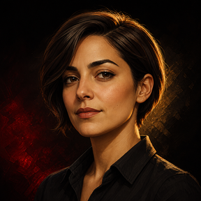 Illustrated portrait of Maya Hart